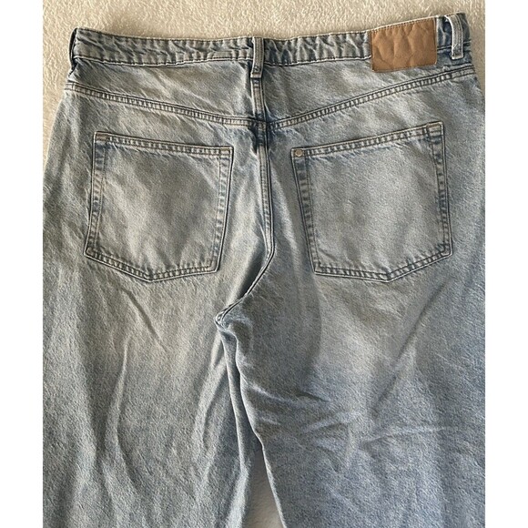 H&M & Jeans 2 Pair Baggy Loose Fit / High And Low Waist Size 16 Black/blue - Picture 14 of 16